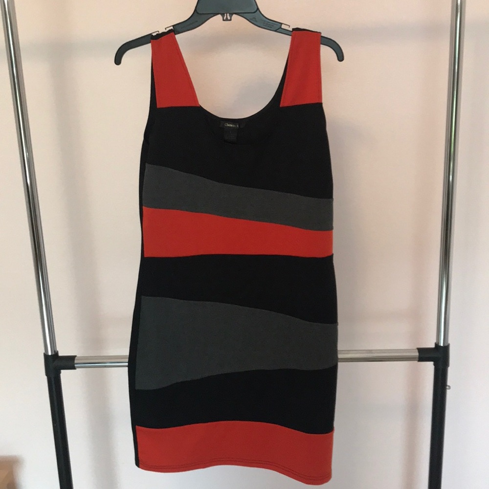 Black patterned dress